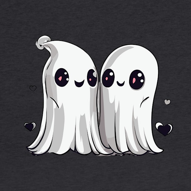 Cute Ghost Couple by Venus Doom
